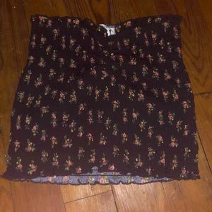 Floral tube top